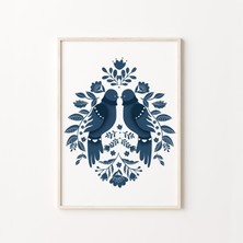 Norveç Halk Sanatı, Kraliyet Mavisi Duvar Sanatı, Modern Iskandinav, Halk Duvar Sanatı