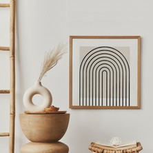 Modern Gökkuşağı, Kare Duvar Sanatı, Orta Yüzyıl Modern, Geometrik Duvar Sanatı