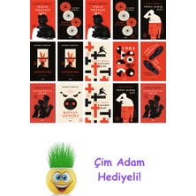 George Orwell 15 Kitap Seti + Çim Adam Hediye