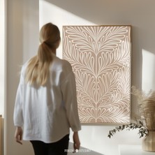 Nötr Boho Soyut Sanat, Orta Yüzyıl Modern Dekor