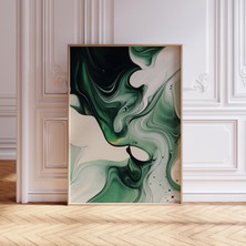 Adaçayı Yeşil Dalga Sanatı: Modern Minimalist Dekor ( & )