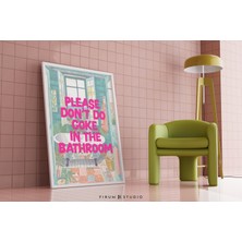 Banyoda Kola Içmeyin, Komik Banyo, Ilginç Duvar Sanatı