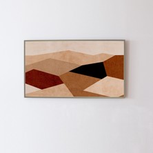 Modern Samsung Frame Tv Sanatı - Soyut Geometrik Sanat. Samsung Frame Tv Için, Piksel Sanatı 16:9 Oran