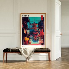 Japon Tokyo Posteri, Japandi Duvar Sanatı, Japon Duvar Sanatı, Japon Estetik Posteri