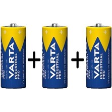 4014 Industrial Alkalin C Orta Boy Pil 3 Adet Erpilsan Elektronik