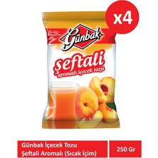 Günbak 250Gr Şeftali Aromalı İçecek Tozu x 4 Adet