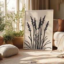 Nötr Kır Çiçekleri, Minimalist Bohem Çiçek Poster