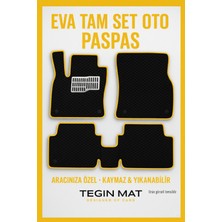 Volkswagen Id4 Elektrikli 2021-2025 Aracınıza Özel Eva Paspas Siyah Sarı | Kaymaz ve Yıkanabilir Oto Paspas