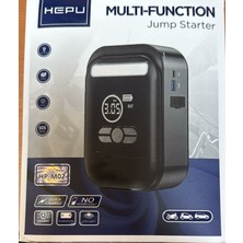 hepu hp-m02 akü takviye  + kompresör + powerbank + el feneri