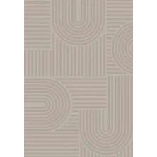 Aren Halı Vercelli Modern Kahverengi Loop ve Polyester Kaydırmaz Taban Makine Halısı