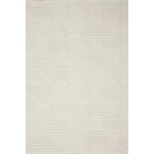 Aren Halı Grotte Modern Krem Bohem Modeli Polyester Makine Halısı