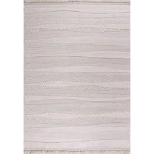 Aren Halı Amatrice Modern Bej Polyester Kaydırmaz Taban Makine Halısı