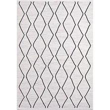 Aren Halı Carovilli Modern Beyaz Polyester Loop ve Sisal Iplikli Makine Halısı