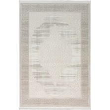 Aren Halı Cerano Çerçeveli Bej Göbekli Polyester Makine Halısı
