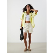 Lc Waikiki Yeni Sezon Mom Fit Kadın Jean Şort