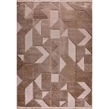 Aren Halı Sabina Modern Kahverengi Polyester Kaydırmaz Taban Makine Halısı