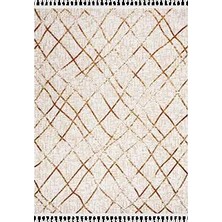 Aren Halı Nusco Modern Bej Polyester Loop ve Sisal Iplikli Makine Halısı
