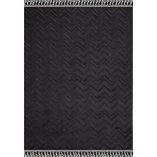 Aren Halı Avola Modern Antrasit Loop ve Polyester Kaydırmaz Taban Makine Halısı