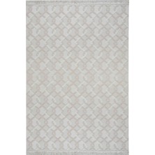 Aren Halı Crocy Modern Krem Polyester Makine Halısı