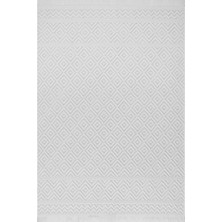 Aren Halı Moneta Modern Beyaz Polyester Makine Halısı
