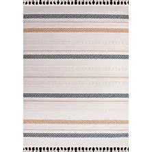 Aren Halı Lioni Modern Bej Polyester Loop ve Sisal Iplikli Makine Halısı