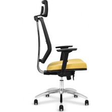 Monarc-Müdür-Ofis-Calışma-Sandalyesi-Sarı