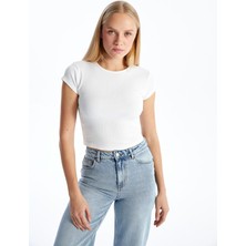 Lc Waikiki Yeni Sezon Bisiklet Yaka Kadın Tişört