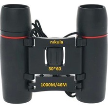 30X60  Cepte Taşımalı Kauçuk Kaplamalı Mini Dürbün-Siyah ( Lisinya )