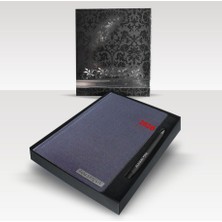 Kişiye Özel Kutulu 17X 24 cm 2026 Tarihli Kırmızı Yaldız Baskılı Ajanda ve Kalem Seti