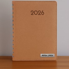 Promosyon Denizi Kişiye Özel  2027 Tarihli Gizli Spiralli Taba Ajanda ve Kalem Seti