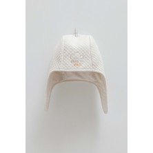 Good Vıbes Kulaklı Bebek Şapka - Caramell  - SPE2047 - Taş - 1 - 3 Ay - SPE2047-TAŞ-1 - 3 Ay Taş