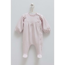 Love Feel Yandan Çıtçıtlı Tulum - Caramell  - TK1994 - Lila - 6 - 9 Ay - TK1994-LILA-6 - 9 Ay Lila
