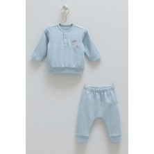 Very Cool Yaka Düğmeli Alt Üst Takım  - Caramell  - TKE1868 - Mavi - 9 - 12 Ay - TKE1868-MAVI-9 - 12 Ay Mavi