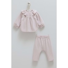 Love Feel Yaka Detaylı Alt Üst Takım - Caramell  - TKK1997 - Lila - 12 - 18 Ay - TKK1997-LILA-12 - 18 Ay Lila