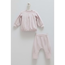 Love Feel Çiçek Detaylı Alt Üst Takım - Caramell  - TKK1996 - Lila - 12 - 18 Ay - TKK1996-LILA-12 - 18 Ay Lila