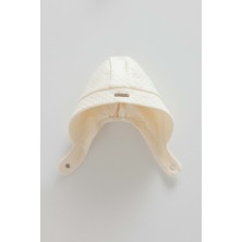 Love Hugs Çıtçıtlı Şapka - Caramell  - SPK2038 - Ekru - 3 - 6 Ay - SPK2038-EKRU-3 - 6 Ay Ekru