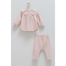 Love Feel Yaka Detaylı Alt Üst Takım - Caramell  - TKK1997 - Gül Kurusu - 6 - 9 Ay - TKK1997-GÜL Kurusu-6 - 9 Ay Gül Kurusu