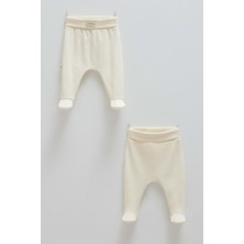 Soft Colour Patikli Ikili Pantolon - Caramell  - APU1594 - Ekru - 0 - 1 Ay0 - 1 Ay - APU1594-E-0 - 1 Ay0 - 1 Ay Ekru