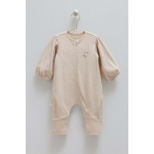 Love Feel Balon Kollu Tulum - Caramell  - TK1995 - Bej - 6 - 9 Ay - TK1995-BEJ-6 - 9 Ay Bej