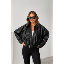 Prifaldi Pb Oversize Bomber Deri Ceket