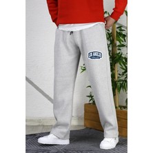 Erkek 3 Iplik Baskılı Baggy Eşofman Altı