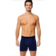 Tutku Erkek Likralı Elastan Boxer Lacivert 3lü