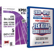 2026 Kpss Lise Ön Lisans 5 Deneme + Ortaöğretim Ön Lisans Tek Kitap Soru