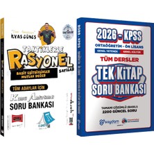 Tüm Adaylar Için Taktiklerle Rasyonel Sayılar Konu Anlatımlı Soru Bankası (Ilyas Güneş) + Ortaöğretim Ön Lisans Tek Kitap Soru