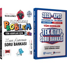 Tüm Adaylar Için Taktiklerle Problemler Konu Anlatımlı Soru Bankası (Ilyas Güneş) + Ortaöğretim Ön Lisans Tek Kitap Soru