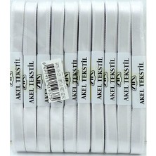 Orca 1cm Saten Kurdele 10M (10AD) Beyaz