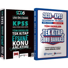 2026 Kpss Lise Ön Lisans Tüm Dersler Tek Kitap Efsane Konu Anlatımı + Ortaöğretim Ön Lisans Tek Kitap Soru