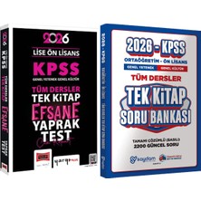 2026 Kpss Lise Ön Lisans Tek Kitap Efsane Çek Kopart Yaprak Test + Ortaöğretim Ön Lisans Tek Kitap Soru