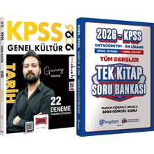2026 Kpss Tarih 22 Deneme Günay Göktaş + Ortaöğretim Ön Lisans Tek Kitap Soru