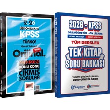 2026 Kpss Lise-Önlisans Türkçe Orijinal 2010-2024 Konu Konu Çıkmış + Ortaöğretim Ön Lisans Tek Kitap Soru